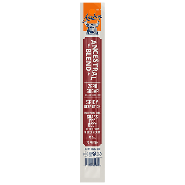 Ancestral Blend Spicy Beef Sticks (18 Sticks)