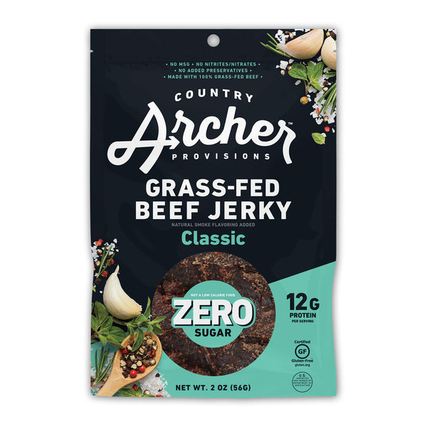 Zero Sugar Classic Beef Jerky (12 Bags)